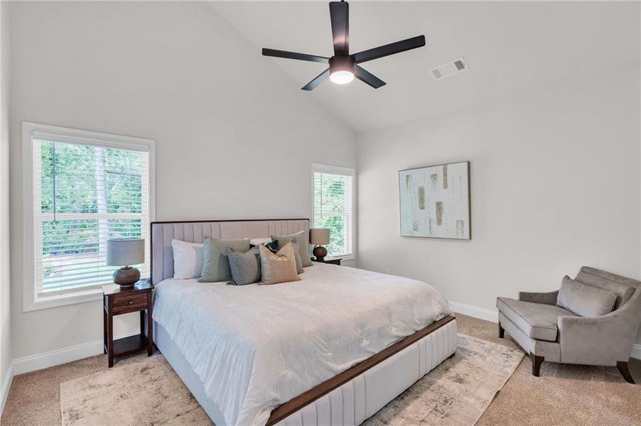 Furnished interior view inside a new home in , Atlanta (Image 20). Furnished interior view inside a new home in , Atlanta (Image 20).