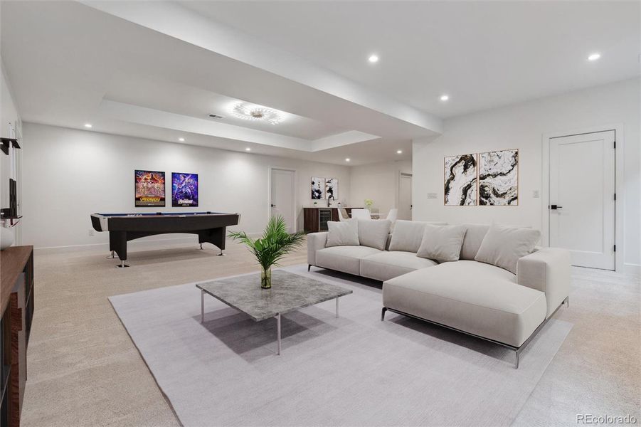 Furnished interior view inside a new home in , Denver (Image 19). Furnished interior view inside a new home in , Denver (Image 19).