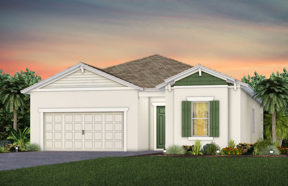 Representative exterior photo of a completed home built from the Prestige by Pulte Homes in SeaFlower, Bradenton, FL (Image 20). Representative exterior photo of a completed home built from the Prestige by Pulte Homes in SeaFlower, Bradenton, FL (Image 20).