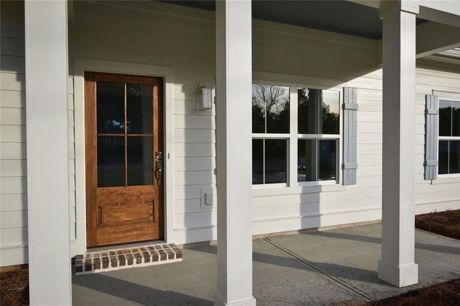 Exterior details and patio area of a home in , Watkinsville (Image 4). Exterior details and patio area of a home in , Watkinsville (Image 4).