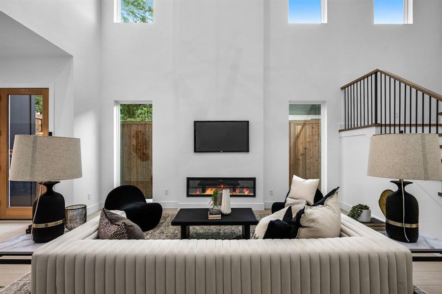 Furnished interior view inside a new home in , Dallas (Image 7). Furnished interior view inside a new home in , Dallas (Image 7).