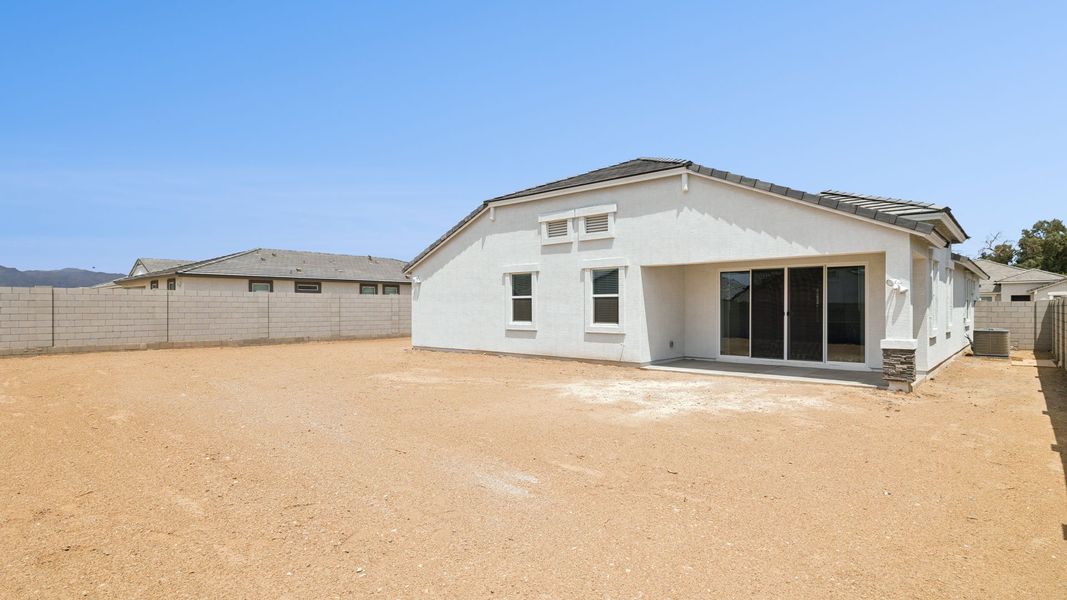 Exterior details and patio area of a home in Zanjero Pass, Waddell (Image 3).