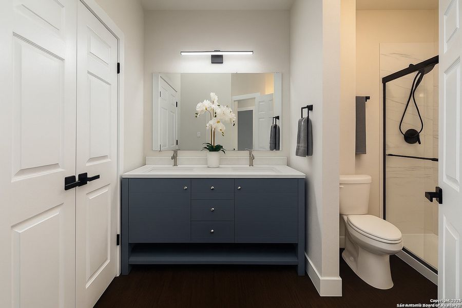 Furnished interior view inside a new home in , San Antonio (Image 22). Furnished interior view inside a new home in , San Antonio (Image 22).