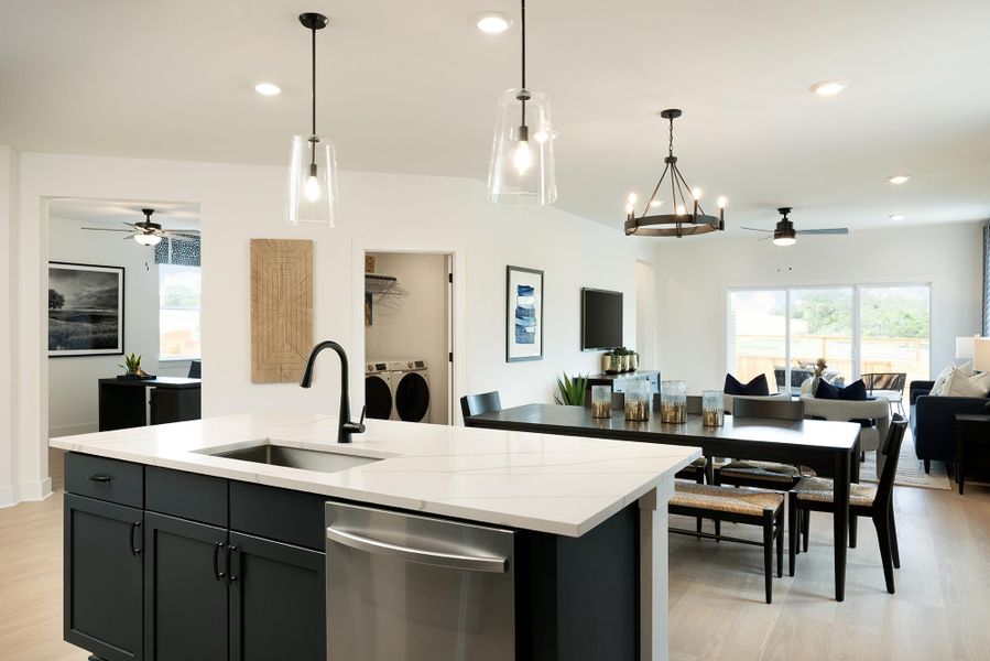 Furnished interior view inside a new home in Freedom at Anthem, Kyle (Image 3).