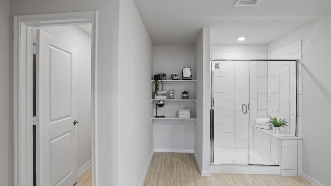 Furnished interior view inside a new home in Prairie Oaks, Oak Point (Image 22).