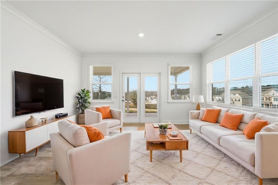 Furnished interior view inside a new home in Deer Valley, Canton (Image 19).