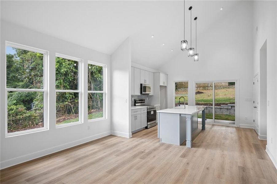 Furnished interior view inside a new home in , Atlanta (Image 10).