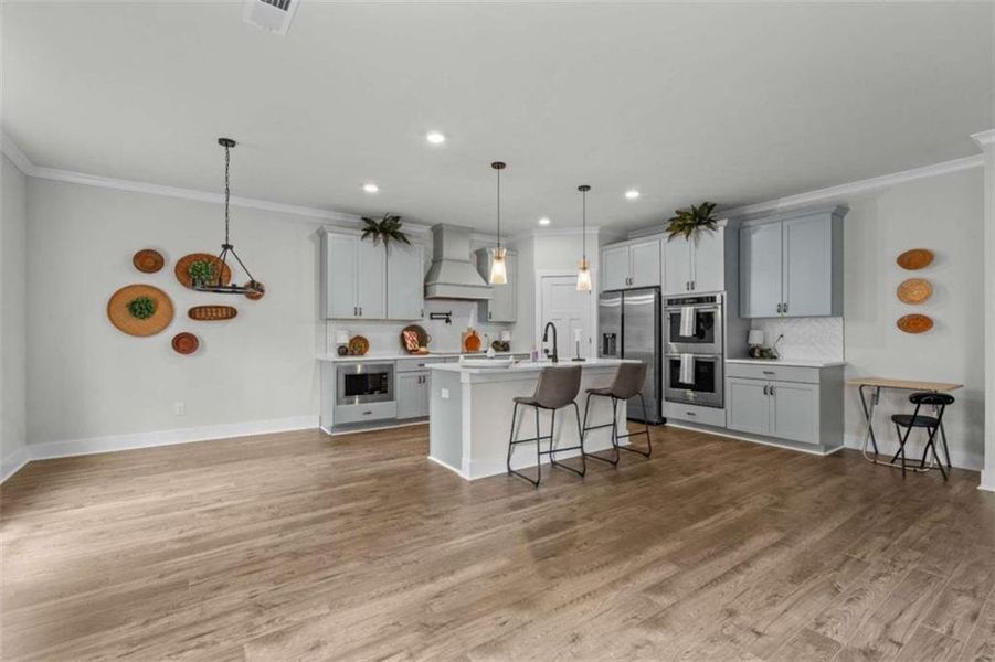Furnished interior view inside a new home in Silvercrest Lakes, Acworth (Image 14).