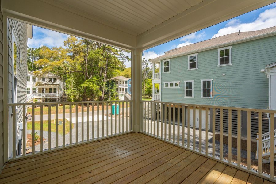 Exterior details and patio area of a home in Waterloo Estates, Johns Island (Image 4).