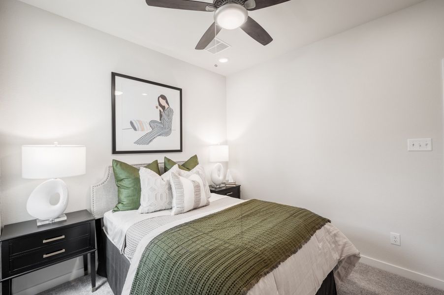 Representative furnished interior of a home built from the Caddo by Tri Pointe Homes in Mason Woods, Cypress (Image 31).