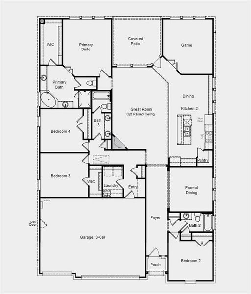 Structural options include: gourmet kitchen, interior corner fireplace, 8' interior doors at the first floor, pre-plumb for future water softener, and raised ceiling at gathering.