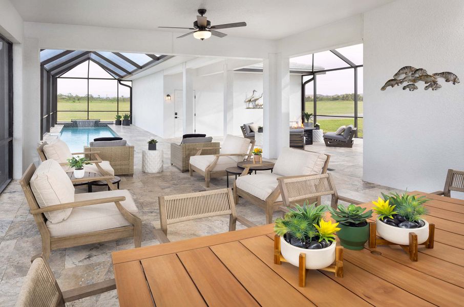 Representative furnished interior of a home built from the The Mapleton by David Weekley Homes in Vistera of Venice – Cottage Series, Nokomis (Image 15). Representative furnished interior of a home built from the The Mapleton by David Weekley Homes in Vistera of Venice – Cottage Series, Nokomis (Image 15).