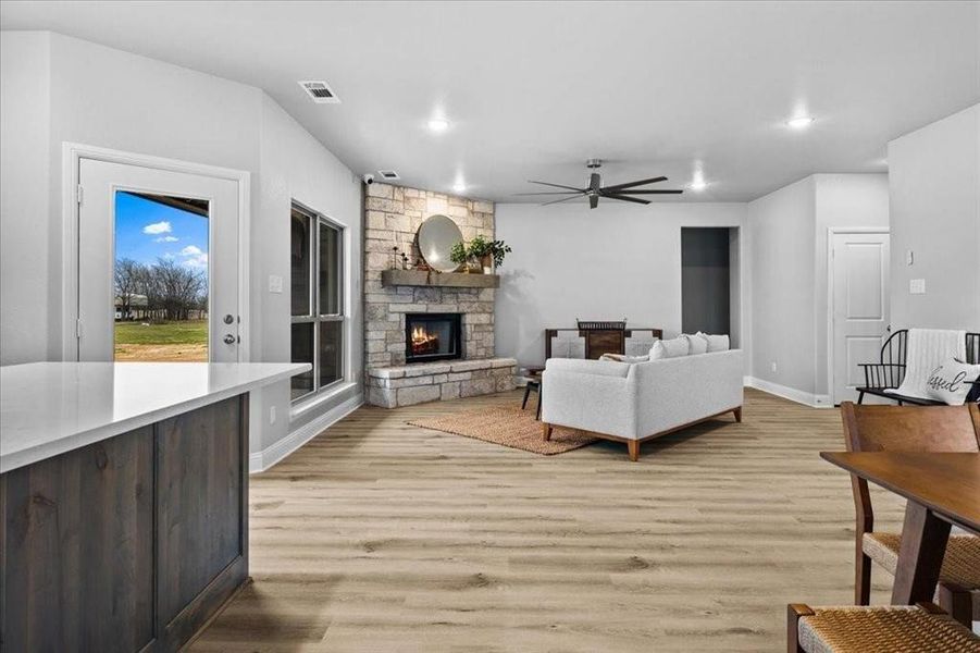 Furnished interior view inside a new home in Read Ranch, Paradise (Image 11). Furnished interior view inside a new home in Read Ranch, Paradise (Image 11).