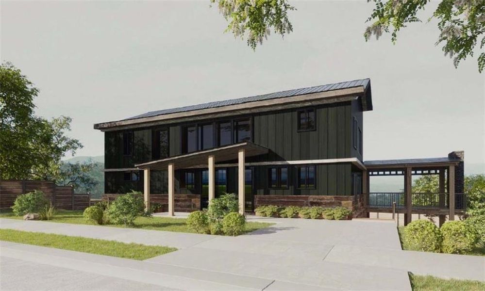 Front exterior of a new home in , Ellijay, GA, highlighting curb appeal (Image 2).