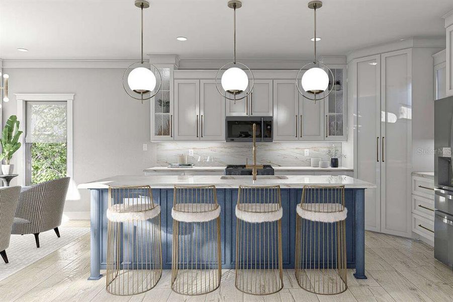 Furnished interior view inside a new home in , Tampa (Image 18).