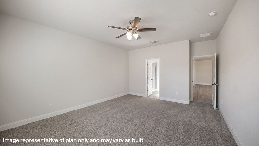 Representative unfurnished interior of a home built from the The Salerno by D.R. Horton in Steele Creek, Cibolo (Image 17).