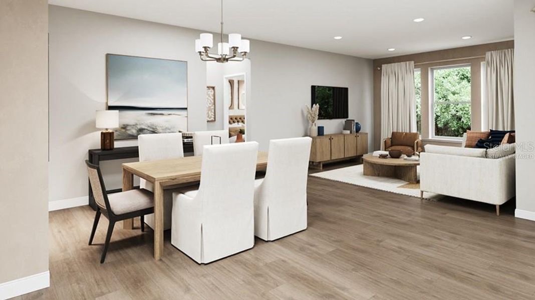Furnished interior view inside a new home in Coasterra Community Group Page, Palmetto (Image 8).