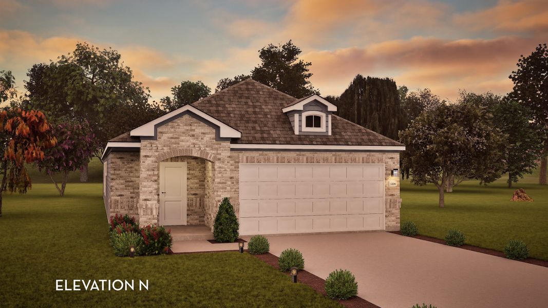 Representative exterior photo of a completed home built from the Maple by CastleRock Communities in Colony at Pinehurst, Pinehurst, TX (Image 12).