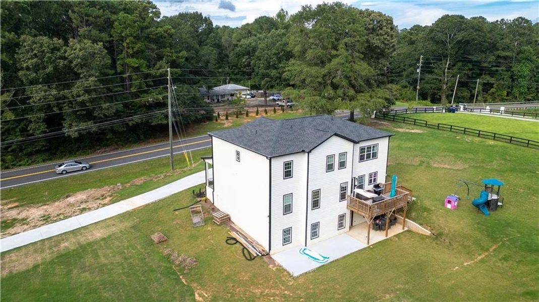 Exterior details and patio area of a home in , Snellville (Image 27). Exterior details and patio area of a home in , Snellville (Image 27).