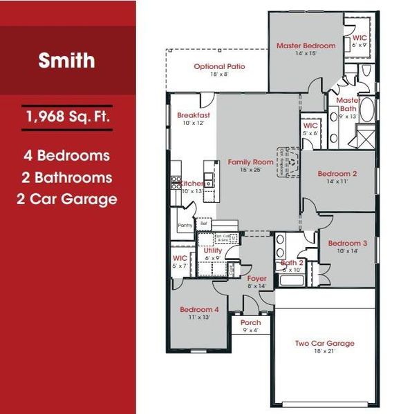 2D floor plan layout of this home in , Bay City, TX (Image 5). 2D floor plan layout of this home in , Bay City, TX (Image 5).