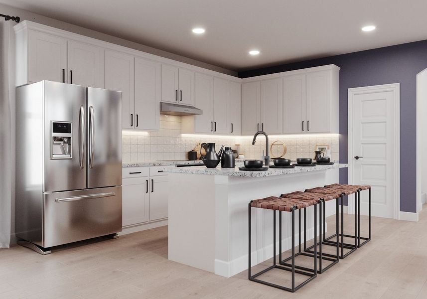 Representative furnished interior of a home built from the Marathon by Beazer Homes in Waterbend, Euless (Image 7).