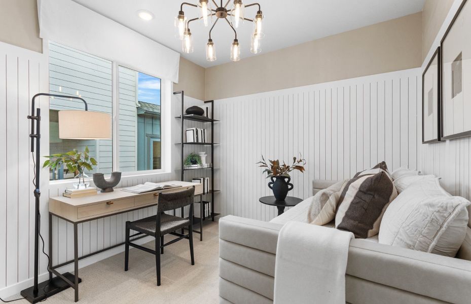 Representative furnished interior of a home built from the Rowen by Pulte Homes in Barefoot Village, Longmont (Image 6).