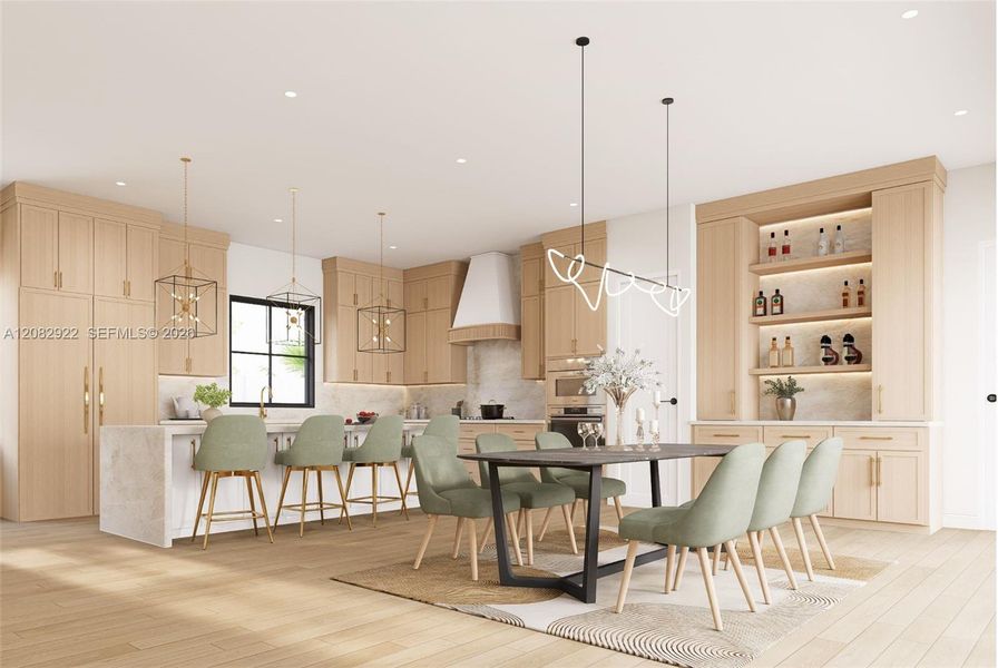 Furnished interior view inside a new home in , Boynton Beach (Image 9).