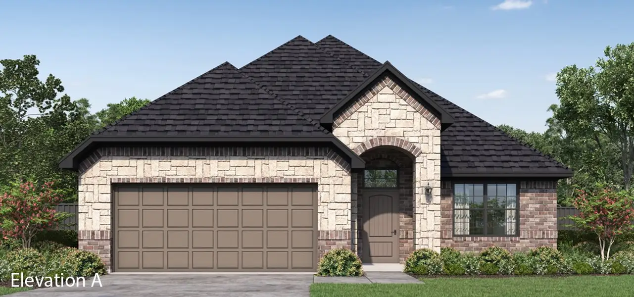 Representative exterior photo of a completed home built from the Grand Denmark IV by Altura Homes in Summerwood, Red Oak, TX (Image 1). Representative exterior photo of a completed home built from the Grand Denmark IV by Altura Homes in Summerwood, Red Oak, TX (Image 1).