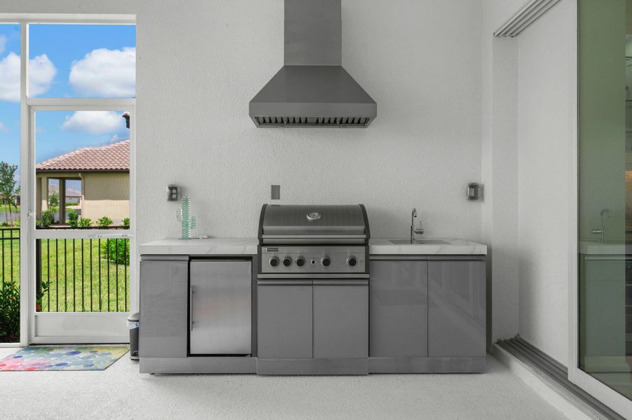 Furnished interior view inside a new home in , Port St. Lucie (Image 19).