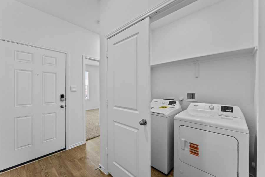 Furnished interior view inside a new home in Wayside, Uhland (Image 5).