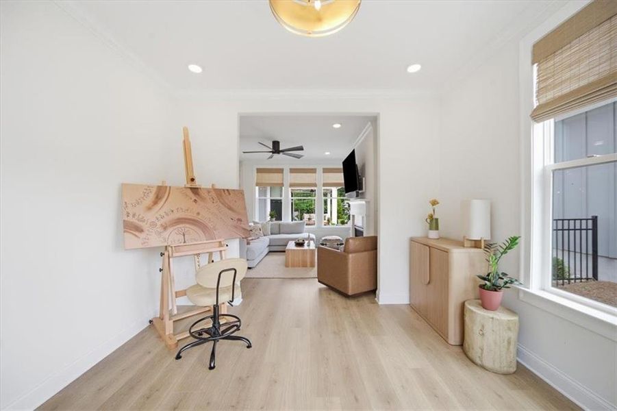 Furnished interior view inside a new home in , Canton (Image 8).
