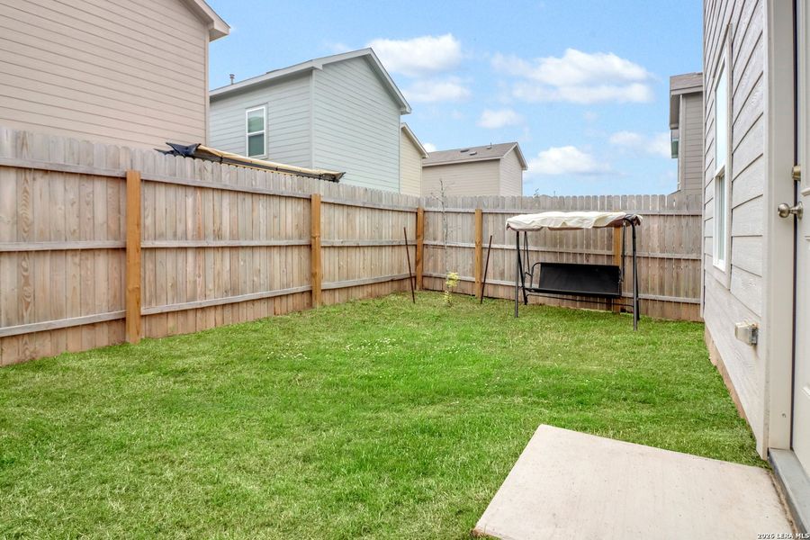 Exterior details and patio area of a home in Aston Park, San Antonio (Image 4).