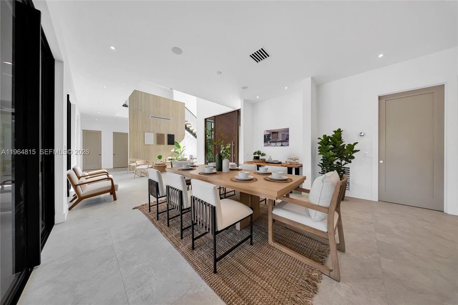 Furnished interior view inside a new home in , Miami (Image 9). Furnished interior view inside a new home in , Miami (Image 9).