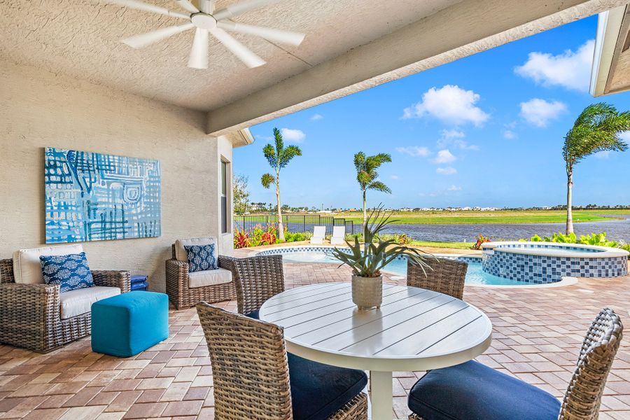 Representative exterior details of a home built from the Bianca by GL Homes in Valencia Parc at Riverland, Port St. Lucie (Image 3).