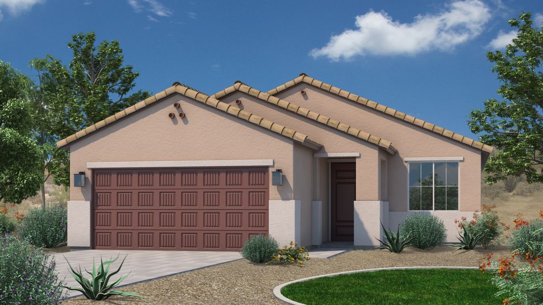 Representative exterior photo of a completed home built from the Plan 3510 by Scott Communities in The Views at Rancho Cabrillo, Peoria, AZ (Image 22). Representative exterior photo of a completed home built from the Plan 3510 by Scott Communities in The Views at Rancho Cabrillo, Peoria, AZ (Image 22).