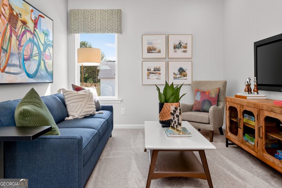 Furnished interior view inside a new home in Stonebridge North, Macon (Image 27).