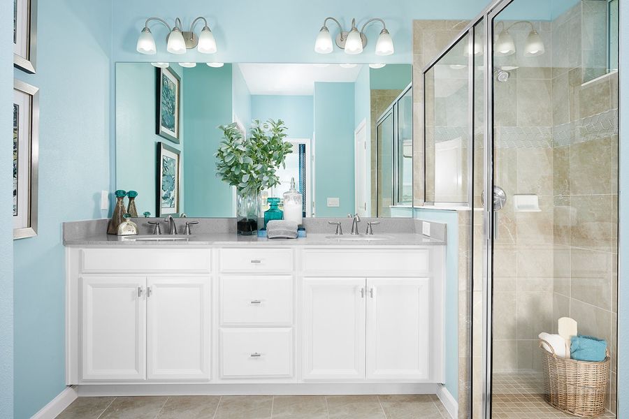 Representative furnished interior of a home built from the Daytona by Park Square Residential in Leela Reserve, Tavares (Image 12).