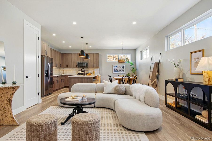 Furnished interior view inside a new home in , Denver (Image 5). Furnished interior view inside a new home in , Denver (Image 5).