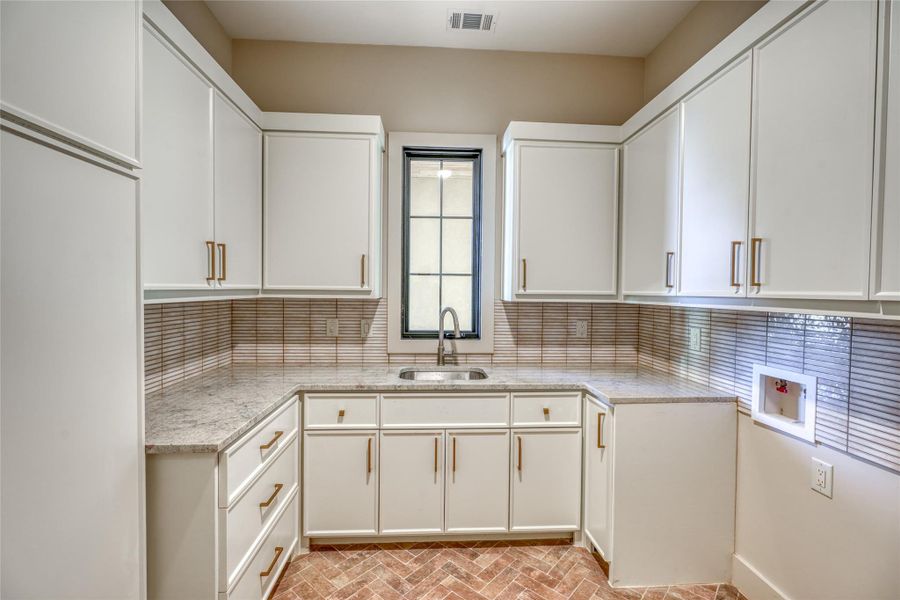 Large laundry room.