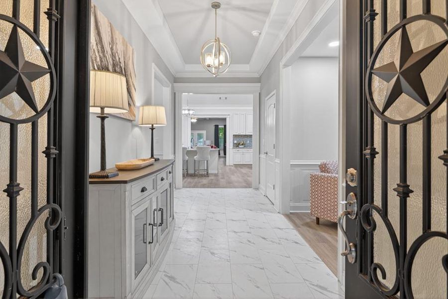 Furnished interior view inside a new home in , Oxford (Image 38).