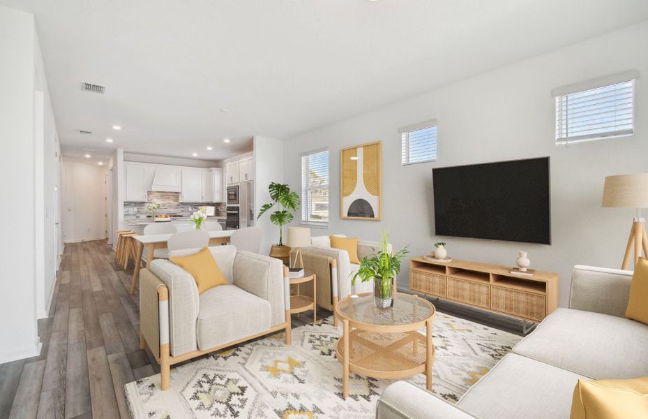 Furnished interior view inside a new home in Del Webb Sunchase, Parrish (Image 6).