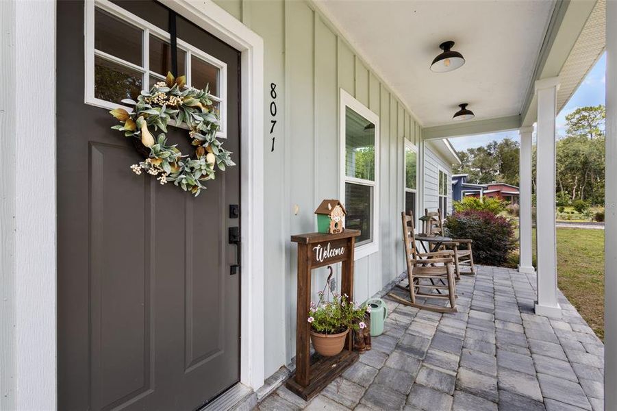 Exterior details and patio area of a home in , Trenton (Image 3).