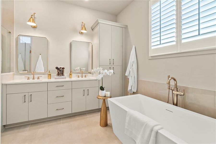 Furnished interior view inside a new home in Aberdeen, Hoschton (Image 23).