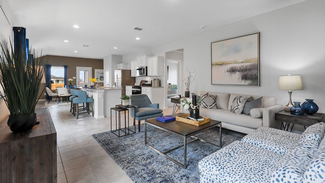 Furnished interior view inside a new home in Monarch at the Meadows, Ponder (Image 13).