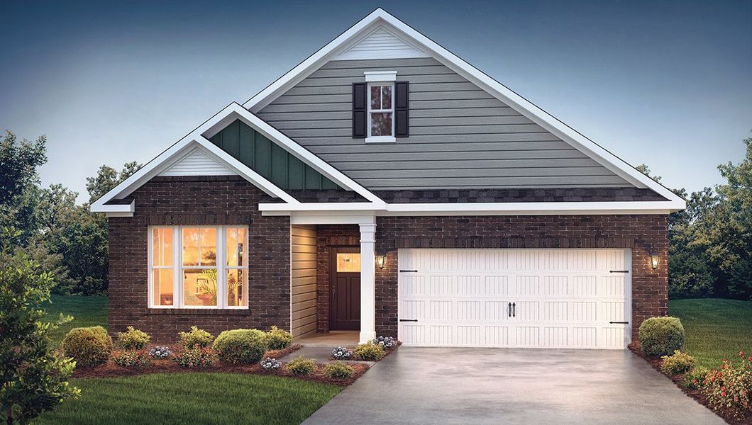Representative exterior photo of a completed home built from the Clifton by D.R. Horton in The Villas at Pine Valley, Boiling Springs, SC (Image 18).