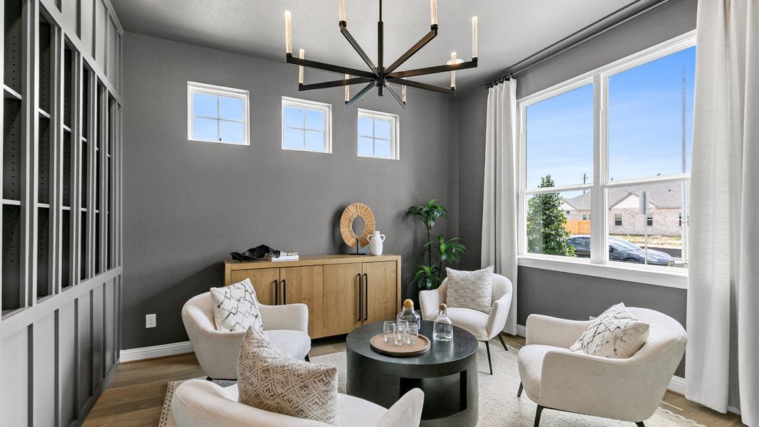 Representative furnished interior of a home built from the Magnolia by DRB Homes in Azalea, Pattison (Image 10).