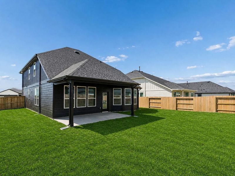 Exterior details and patio area of a home in Windcress, Cove (Image 3). Exterior details and patio area of a home in Windcress, Cove (Image 3).