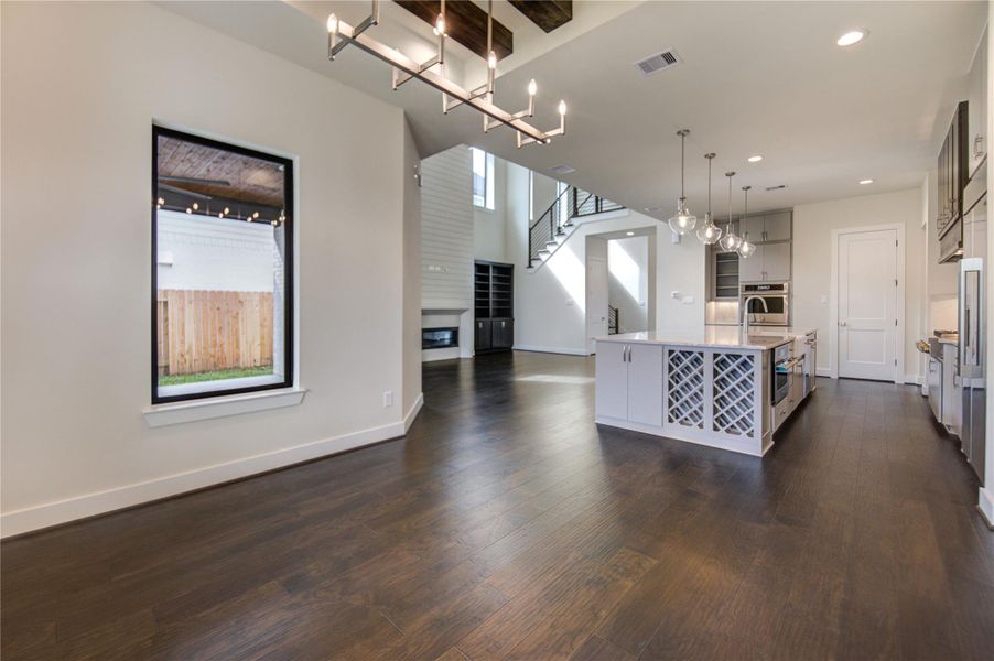 Lots of storage space and open concept make it a perfect home to entertain in