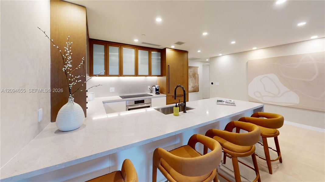 Furnished interior view inside a new home in , Miami (Image 11).