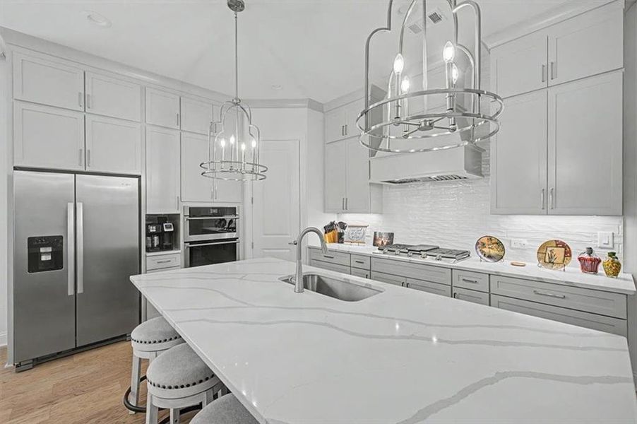 Furnished interior view inside a new home in Lakeside at River Green, Canton (Image 12).